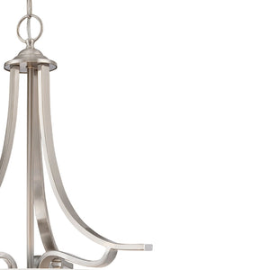 Atlas Treme 20" 3-Light Pendant - Transitional Design with Elegant Tulip Glass Shades for Stylish Spaces Brushed Nickel CL11837-NK