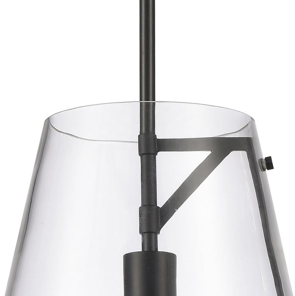 Atlas Trustle 11'' Wide 1-Light Pendant - Modern-Industrial Design for Stunning Ambient Illumination Matte Black CL11839-BK