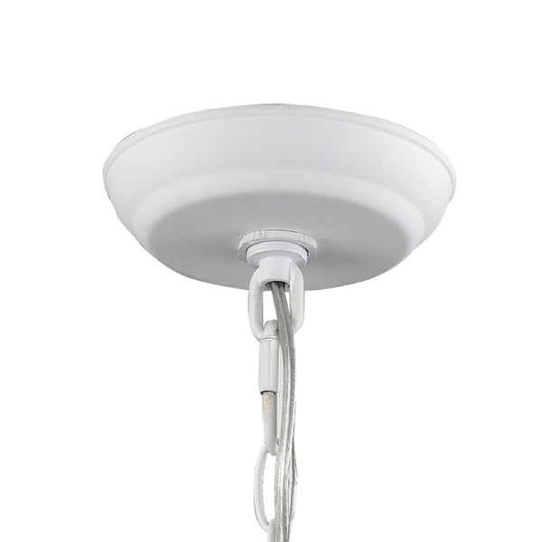 Atlas Virgin Queen 10" Wide 1-Light Mini Pendant - Modern White Metal Accent for Versatile Indoor Lighting CL11843-WH