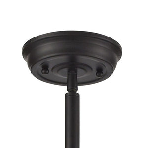 Atlas Warehouse 15" Wide Industrial Pendant Light - Vintage Oil Rubbed Bronze with Protective Cage Shade CL11844-BZ
