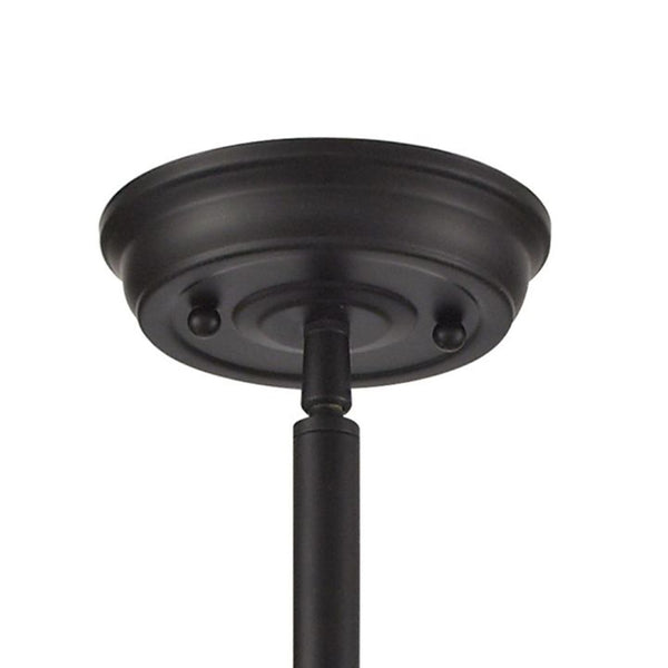 Atlas Warehouse 15" Wide Industrial Pendant Light - Vintage Oil Rubbed Bronze with Protective Cage Shade CL11844-BZ