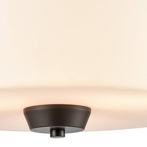 Atlas Winslow 15" Wide 3-Light Pendant Light - Classic Design with Soft White Glass Shades for Any Space Oil Rubbed Bronze CL11848-BZ
