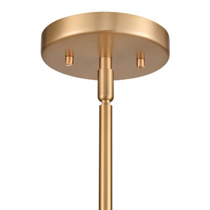 Atlas Zayne 12'' Wide Modern 1-Light Pendant - Sleek Metal Dome for Focused and Ambient Lighting Brushed Gold CL11850-GD