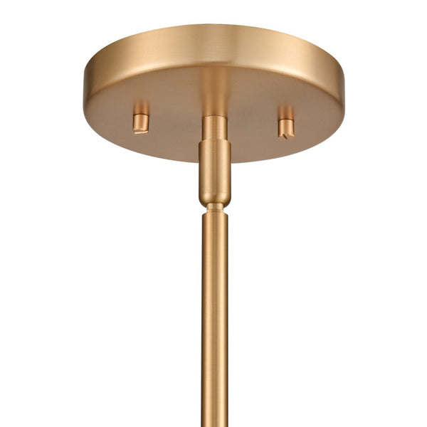 Atlas Zayne 12'' Wide Modern 1-Light Pendant - Sleek Metal Dome for Focused and Ambient Lighting Brushed Gold CL11850-GD