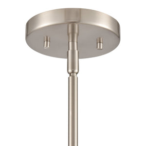 Atlas Zayne 12'' Wide Modern 1-Light Pendant - Sleek Metal Dome for Focused and Ambient Lighting Brushed Nickel CL11850-NK