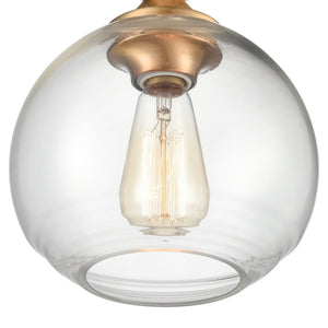 Atlas Angie 8'' Wide 1-Light Semi Flush Mount Fixture for Modern Spaces - Stylish, Versatile Illumination Satin Brass CL11857-GD