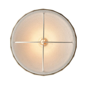 Atlas Cape May Coastal 1-Light Semi Flush Mount Fixture - White Coral & Driftwood for Nautical Charm CL11869-WH