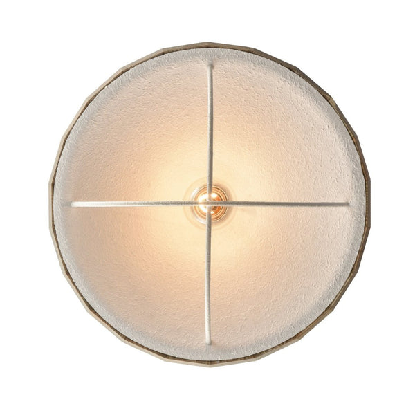 Atlas Cape May Coastal 1-Light Semi Flush Mount Fixture - White Coral & Driftwood for Nautical Charm CL11869-WH