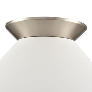 Atlas Cavendish 16'' Wide Modern Semi Flush Mount Light - Architectural Design for Sophisticated Spaces Brushed Nickel CL11872-NK