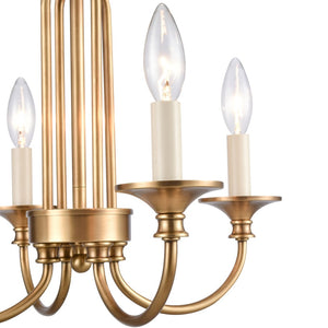 Atlas Cecil 16" 4-Light Semi Flush Mount - Elegant Natural Brass Fixture for Living Spaces & Bedrooms CL11873-BS