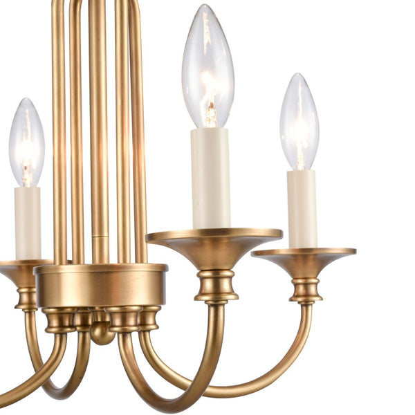 Atlas Cecil 16" 4-Light Semi Flush Mount - Elegant Natural Brass Fixture for Living Spaces & Bedrooms CL11873-BS