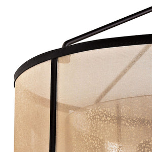 Atlas Diffusion 18'' Wide 3-Light Semi Flush Mount - Elegant Oil Rubbed Bronze with Soft Organza Shade CL11882-BZ