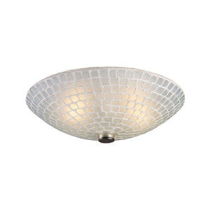 Atlas Fusion 12" Wide 2-Light Semi Flush Mount - Modern Satin Nickel Fixture for Ambient Illumination CL11888-WH