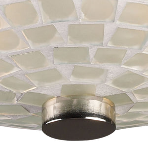 Atlas Fusion 12" Wide 2-Light Semi Flush Mount - Modern Satin Nickel Fixture for Ambient Illumination CL11888-WH