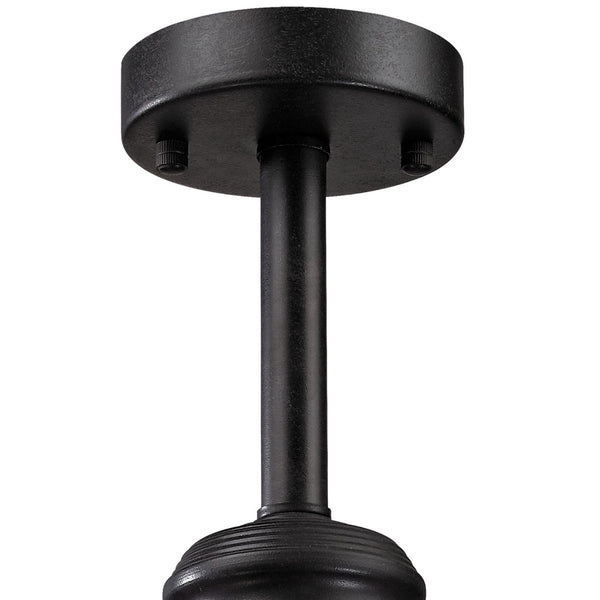 Atlas Glendora 20'' Wide 5-Light Semi Flush Mount - Vintage Wrought Iron Fixture for Classic Charm CL11890-BK