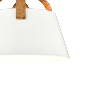 Atlas Jepson 9.5" Wide Semi Flush Mount Light - Elegant Design for Cozy Spaces with Soft, Ambient Glow Matte White with Antique Gold CL11893-GD