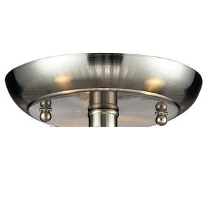 Atlas Luminese 16" 3-Light Semi Flush Mount - Vintage Meets Modern Elegance in Satin Nickel Finish CL11898-NK