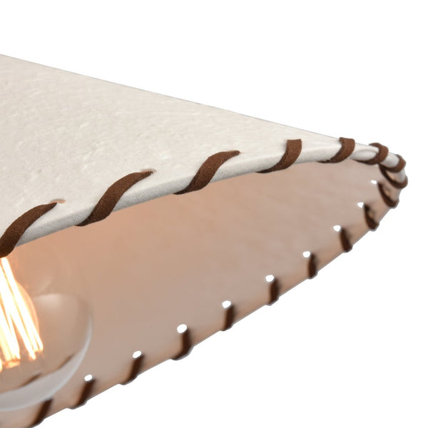 Atlas Marion 14" Rustic Semi Flush Mount Light - Oil Rubbed Bronze with Textured Shade for Cozy Decor CL11899-BZ