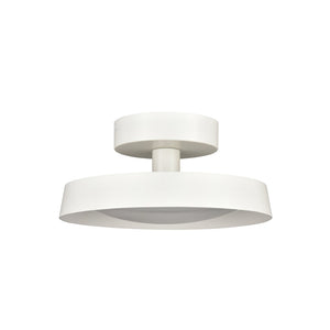 Atlas Nancy LED Semi Flush Mount Light Fixture - Modern Design for Elegant Illumination in Any Room Matte White 11.75'' CL11901-WH