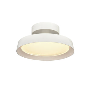 Atlas Nancy LED Semi Flush Mount Light Fixture - Modern Design for Elegant Illumination in Any Room Matte White 11.75'' CL11901-WH