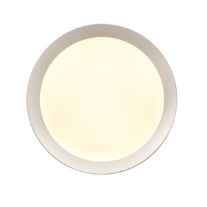 Atlas Nancy LED Semi Flush Mount Light Fixture - Modern Design for Elegant Illumination in Any Room Matte White 11.75'' CL11901-WH