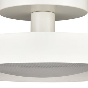 Atlas Nancy LED Semi Flush Mount Light Fixture - Modern Design for Elegant Illumination in Any Room Matte White 11.75'' CL11901-WH