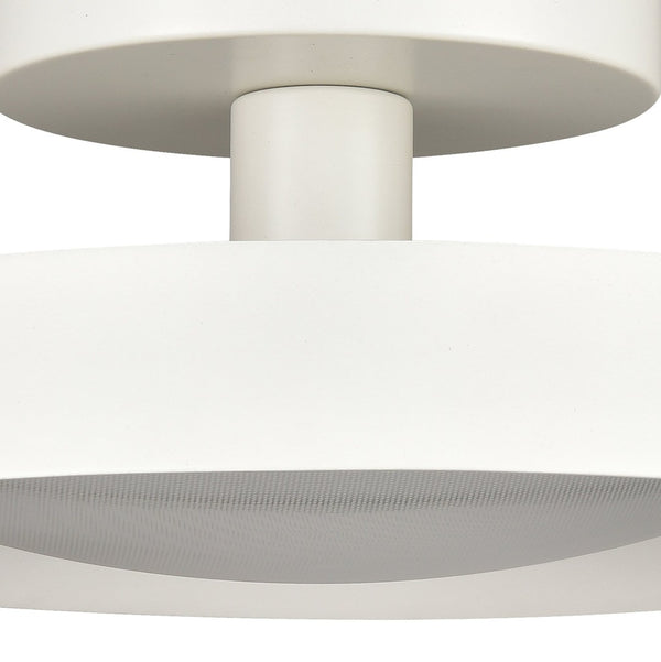 Atlas Nancy LED Semi Flush Mount Light Fixture - Modern Design for Elegant Illumination in Any Room Matte White 11.75'' CL11901-WH