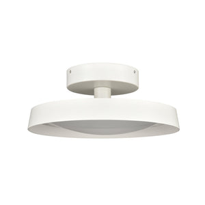 Atlas Nancy LED Semi Flush Mount Light Fixture - Modern Design for Elegant Illumination in Any Room Matte White 13.75'' CL11902-WH