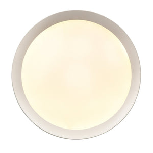 Atlas Nancy LED Semi Flush Mount Light Fixture - Modern Design for Elegant Illumination in Any Room Matte White 13.75'' CL11902-WH