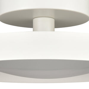 Atlas Nancy LED Semi Flush Mount Light Fixture - Modern Design for Elegant Illumination in Any Room Matte White 13.75'' CL11902-WH