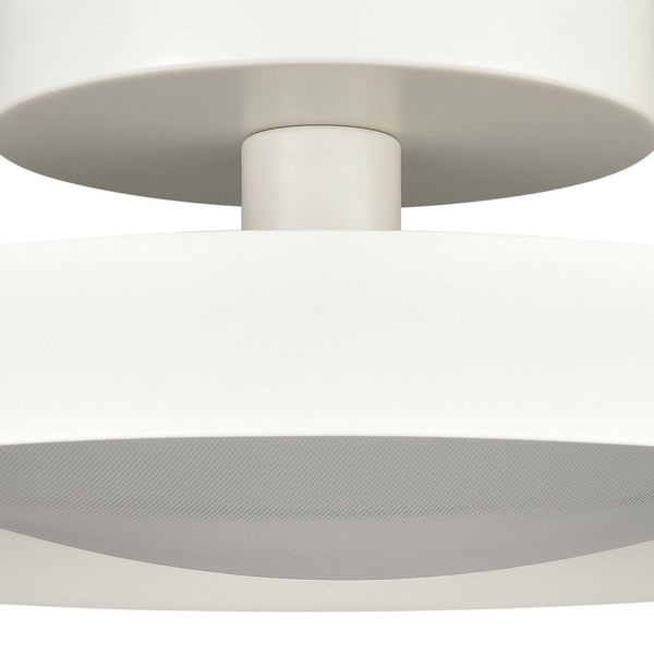Atlas Nancy LED Semi Flush Mount Light Fixture - Modern Design for Elegant Illumination in Any Room Matte White 13.75'' CL11902-WH