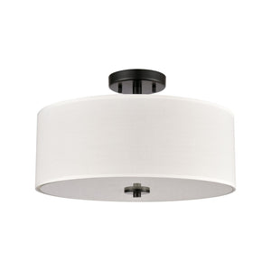 Atlas Oak Valley 16'' Wide 2-Light Semi Flush Mount - Modern Elegance for Cozy Indoor Spaces Black CL11905-BK