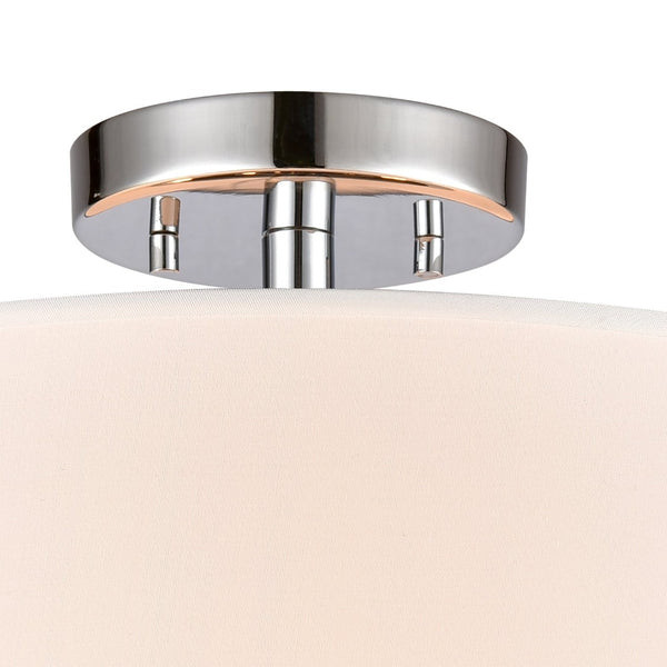 Atlas Oak Valley 16'' Wide 2-Light Semi Flush Mount - Modern Elegance for Cozy Indoor Spaces Chrome CL11905-CH