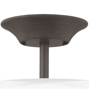 Atlas Tahoe 11.75'' Wide 2-Light Semi Flush Mount - Elegant Oil Rubbed Bronze with White Glass Shades CL11916-BZ