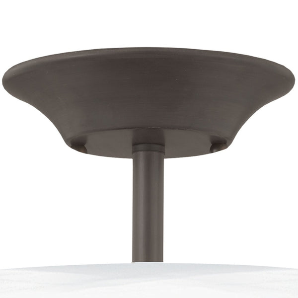 Atlas Tahoe 11.75'' Wide 2-Light Semi Flush Mount - Elegant Oil Rubbed Bronze with White Glass Shades CL11916-BZ
