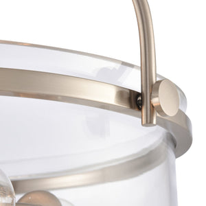 Atlas Wentworth 17'' Wide 3-Light Semi Flush Mount - Elegant Brushed Nickel Fixture for Modern Spaces CL11921-NK
