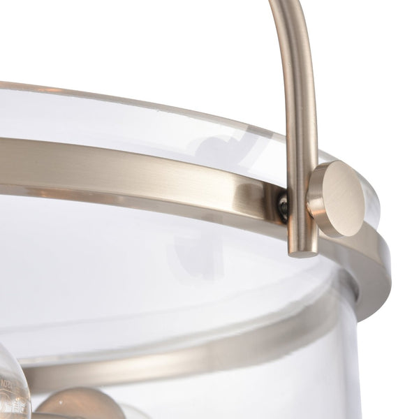Atlas Wentworth 17'' Wide 3-Light Semi Flush Mount - Elegant Brushed Nickel Fixture for Modern Spaces CL11921-NK