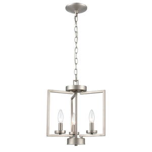 Atlas West End 14.5" Wide 3-Light Semi Flush Mount - Stylish Brushed Nickel Fixture for Any Room CL11922-NK