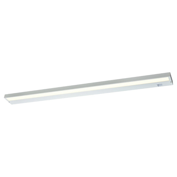 Atlas Aurora Integrated LED Under Cabinet Light – Modern Design for Stylish Task Illumination Anywhere White 42'' CL11930-WH