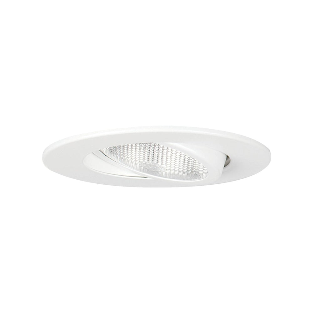 Atlas Halo 5" Adjustable Gimbal Recessed Trim - Matte White, Ideal for Modern Indoor Lighting Solutions CL11952-WH