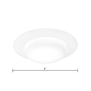 Atlas Vero 6" Recessed Shower Light Trim - Sleek White Design for Moisture-Controlled Spaces, 1-Light CL11954-WH