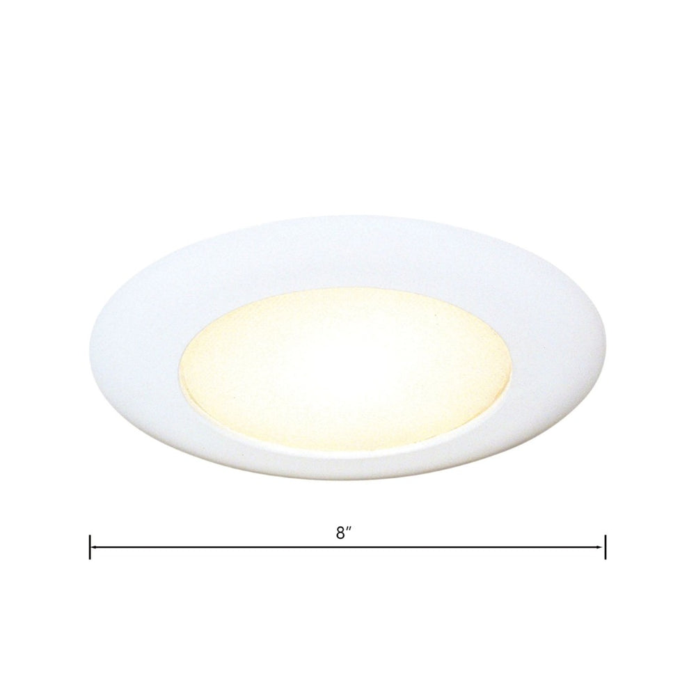 Atlas Aspect 6" Wide Recessed Shower Light - Moisture-Safe, Sleek Design for Modern Interiors & Easy Install CL11955-WH