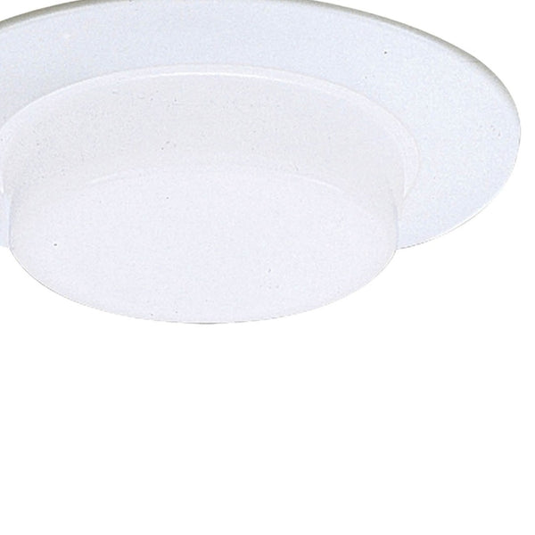 Atlas Revin 6-Inch Wide 1-Light Recessed Shower Light - Energy-Efficient, Sleek Design for Bathrooms CL11956-WH