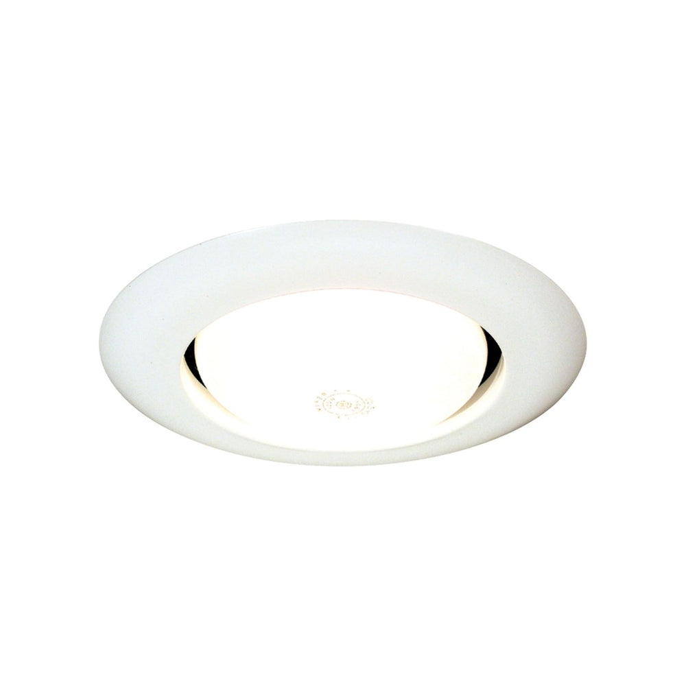 Atlas Lucen 6" Wide 1-Light Recessed Trim - Matte White Finish for Elegant Indoor Lighting Solutions CL11957-WH