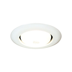 Atlas Lucen 6" Wide 1-Light Recessed Trim - Matte White Finish for Elegant Indoor Lighting Solutions CL11957-WH