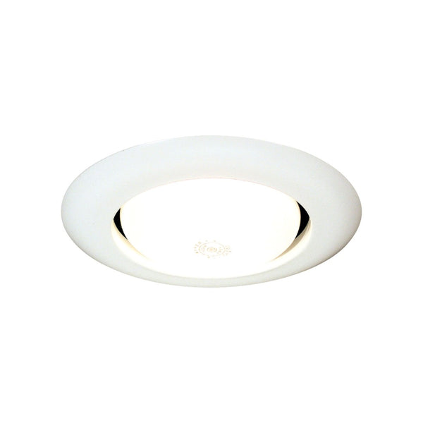 Atlas Lucen 6" Wide 1-Light Recessed Trim - Matte White Finish for Elegant Indoor Lighting Solutions CL11957-WH