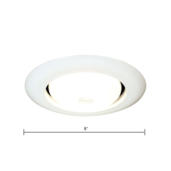 Atlas Lucen 6" Wide 1-Light Recessed Trim - Matte White Finish for Elegant Indoor Lighting Solutions CL11957-WH