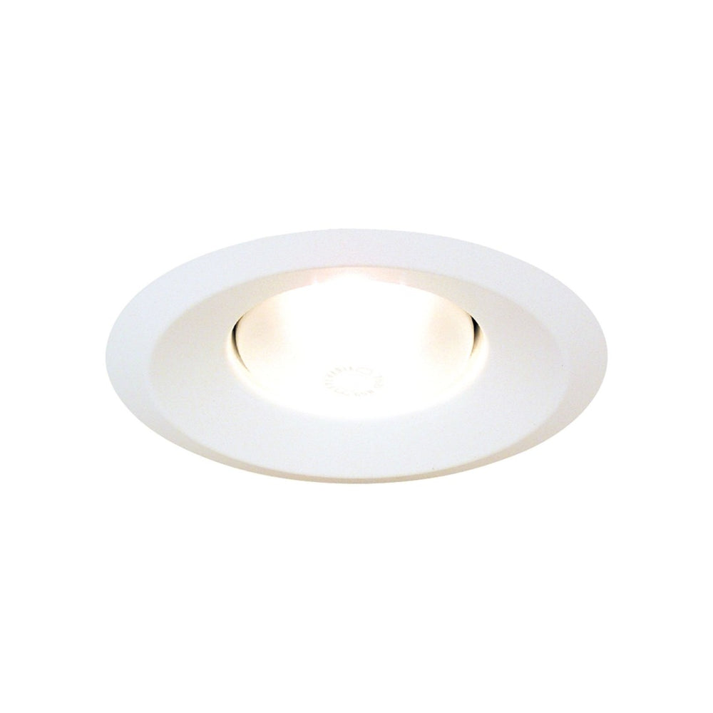 Atlas Align 6" Wide 1-Light Recessed Trim - Modern Matte White Finish for Seamless Indoor Lighting Upgrade CL11959-WH