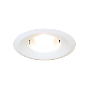 Atlas Align 6" Wide 1-Light Recessed Trim - Modern Matte White Finish for Seamless Indoor Lighting Upgrade CL11959-WH