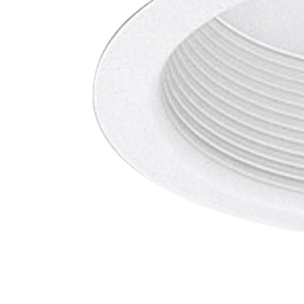 Atlas Trace 6" Wide 1-Light Recessed Trim - Matte White, Sleek Indoor Lighting for Modern Spaces, Durable Design CL11960-WH